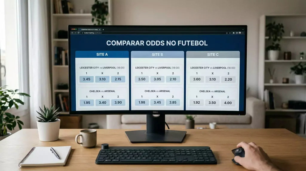 Varias pestanas de navegador abiertas mostrando cuotas de diferentes casas de apuestas para el mismo partido